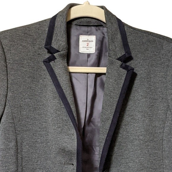Gap Academy Blazer heather grey academia collegiate uniform preppy 2 - Picture 5 of 10
